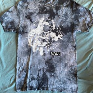 NASA astronaut tye dye/bleached/galaxy tshirt - size small